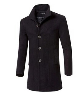 Trench Lână Lână Iarnă Bărbat