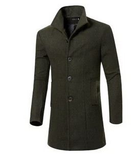 Trench Lână Lână Iarnă Bărbat