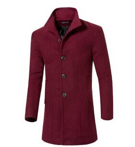 Trench Lână Lână Iarnă Bărbat