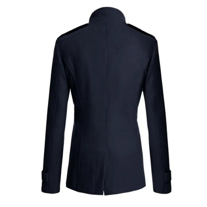 Pardesiu de lână pentru bărbați, costum lung, jachetă de vânt pentru bărbați, haină de lână, exterior pentru bărbați, îmbrăcăminte ocazională, îmbrăcăminte pentru bărbați