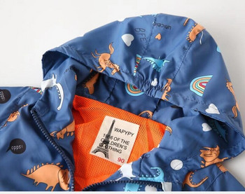 CROAL CHERIE Spring Dinosaur Παιδικό μπουφάν για κορίτσια Αγόρια Παιδικά Ανεμοφόρα Βρεφικό Παιδικό Παλτό Παιδικά Ρούχα