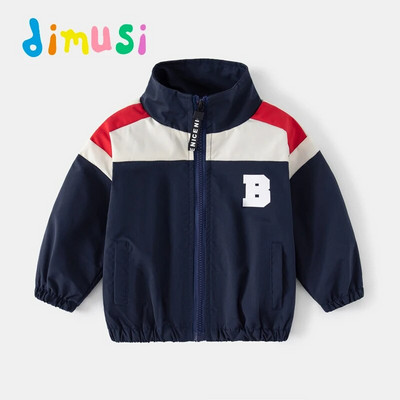 DIMUSI Ανοιξιάτικα φθινοπωρινά παιδικά παλτό μπέιζμπολ Casual για αγόρια Πανωφόρια Ανεμοφόρα τζάκετ Μόδα Παιδικά Hip Hop Bomber Μπουφάν Ρούχα