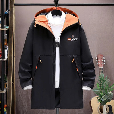 2023, primăvară și toamnă, noua modă clasică, de lungime medie, de dimensiuni mari, pentru bărbați, ocazional, largi, impermeabil, de înaltă calitate