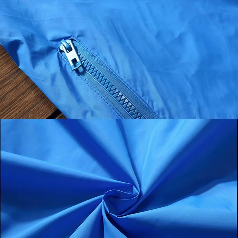 Muška jakna s patentnim zatvaračem Prozračna vjetrovka Kišna jakna Kaput otporan na sunce Vanjska odjeća Lagana tanka ležerna sportska vjetrovka s kapuljačom