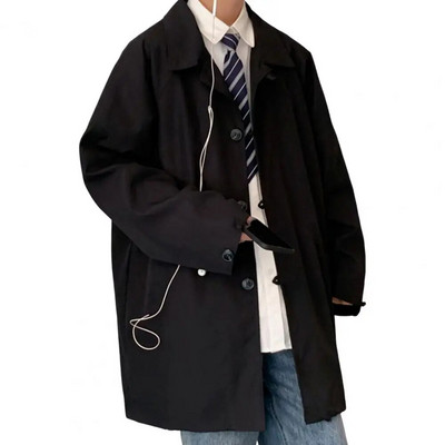 2023 Cămăși cardigan negru pentru bărbați Ocazional cusătură deschisă Îmbrăcăminte pentru bărbați Trench cu mânecă lungă Paltoane lungi Moda stil japonez Topuri Yukata