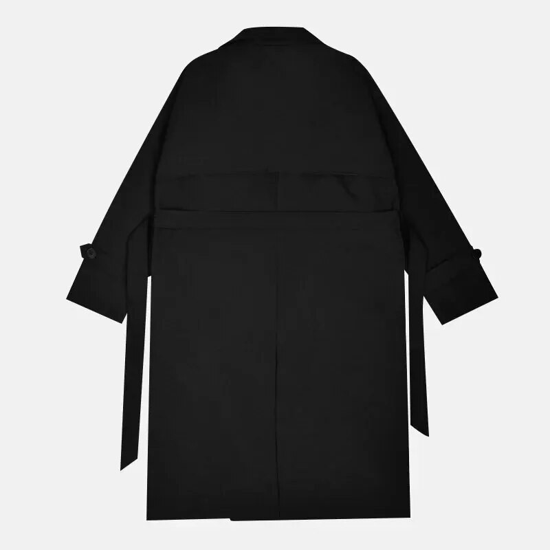 2024 Νέο ανδρικό μακρύ casual καμπαρντίνα μονόχρωμο σακάκι με διπλό στήθος Κορεατική τάση Classic Casual Loose British Cape