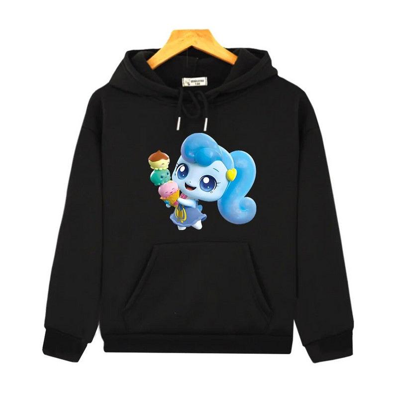 Tini Ping ledų gobtuvas Vaikams Cha Cha Drabužiai Animaciniai filmukai Merginoms Laisvalaikio Apranga Berniukams Megztiniai su gobtuvu Paauglių paltai ilgomis rankovėmis