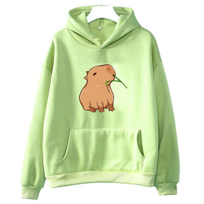 Hanorace amuzante cu imprimeu Capybara pentru fete adolescente Kawaii desene animate de top hanorace băiat unisex modă Harajuku pulover cu glugă grafic