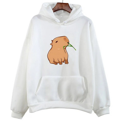 Hanorace amuzante cu imprimeu Capybara pentru fete adolescente Kawaii desene animate de top hanorace băiat unisex modă Harajuku pulover cu glugă grafic