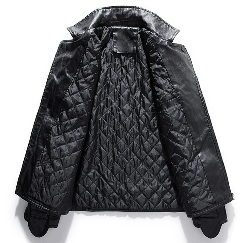 Maxulla Zimska muška topla kožna jakna Ležerne muške kapute od umjetne kože za vanjske motociklističke kožne jakne Bikerski kaputi Odjeća