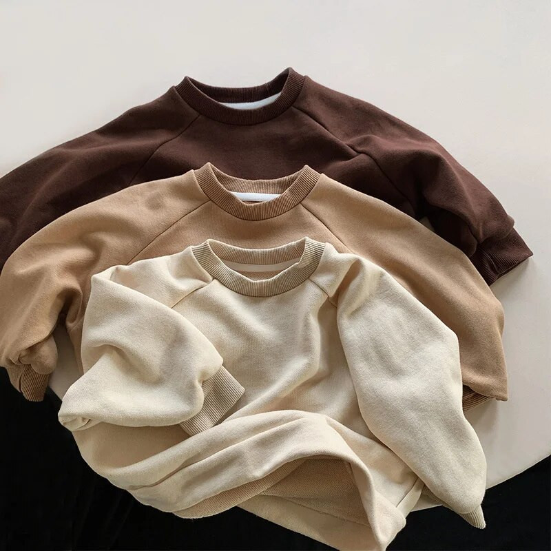 Solidūs, 2023 m. pavasario ruduo, nauji vaikiški megztiniai berniukams, mergaitėms, laisvalaikio medvilniniai megztiniai, sportiniai viršutiniai drabužiai mažiems vaikams, 1–8 m.