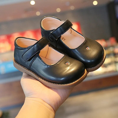 Crne kožne cipele za djevojčice 2021. proljeće jesen dječje tenisice dječje ležerne ravne cipele za nastup vjenčanje udobne meke