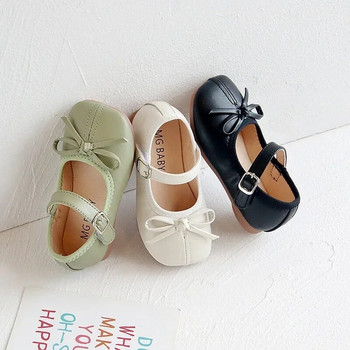 Μόδα Mary Janes Παπούτσια για Baby Butterfly Girls Flats Soft Singe παπούτσια για παιδικά κορίτσια PU Δερμάτινα παπούτσια