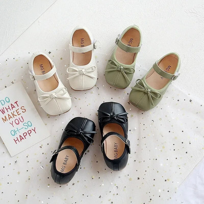 Μόδα Mary Janes Παπούτσια για Baby Butterfly Girls Flats Soft Singe παπούτσια για παιδικά κορίτσια PU Δερμάτινα παπούτσια