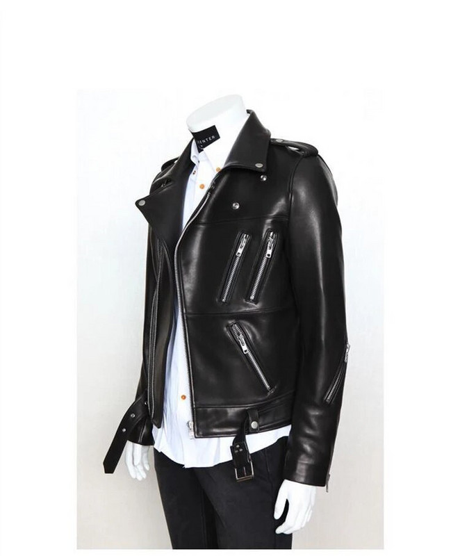 Kevadine sügis jahe must pehme kunstnahast jakk paljude tõmblukuga meeste pikkade varrukatega vöö Suures suuruses ülerõivad