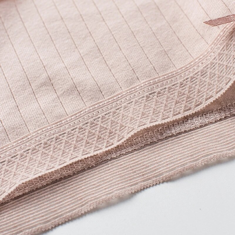 Slip Celana Dalam, fără cusături, talie mijlocie Bahan Katun 100% Anti Bakteri Untuk Wanita