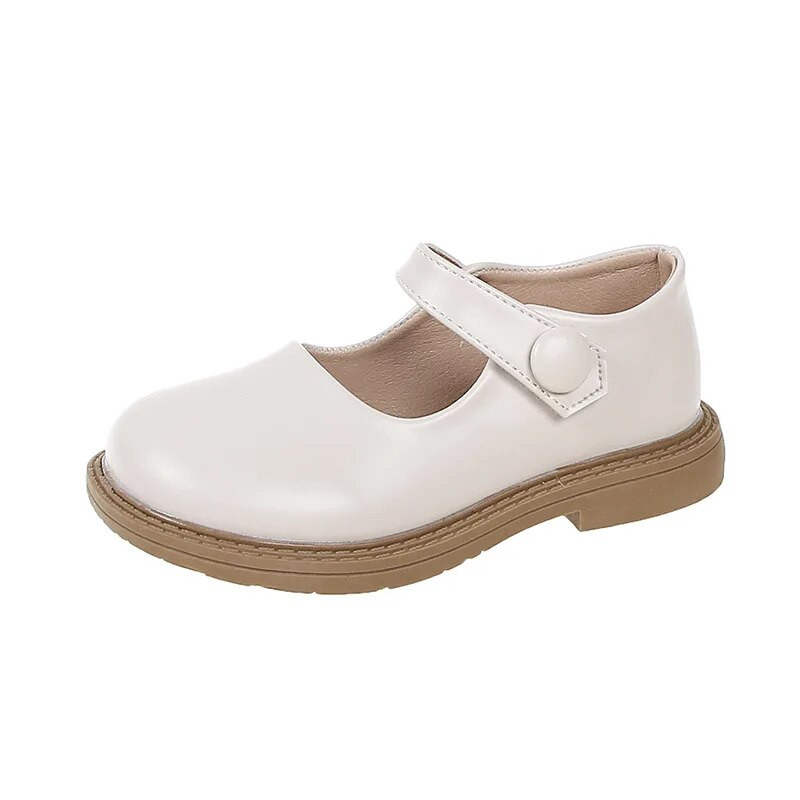 2023, pantofi noi din piele pentru copii, pentru fete, pantofi negri pentru copii, pentru băieți, cu cârlig și buclă, cu vârf rotund, în stil coreean, uniformă, pantofi de școală din Marea Britanie