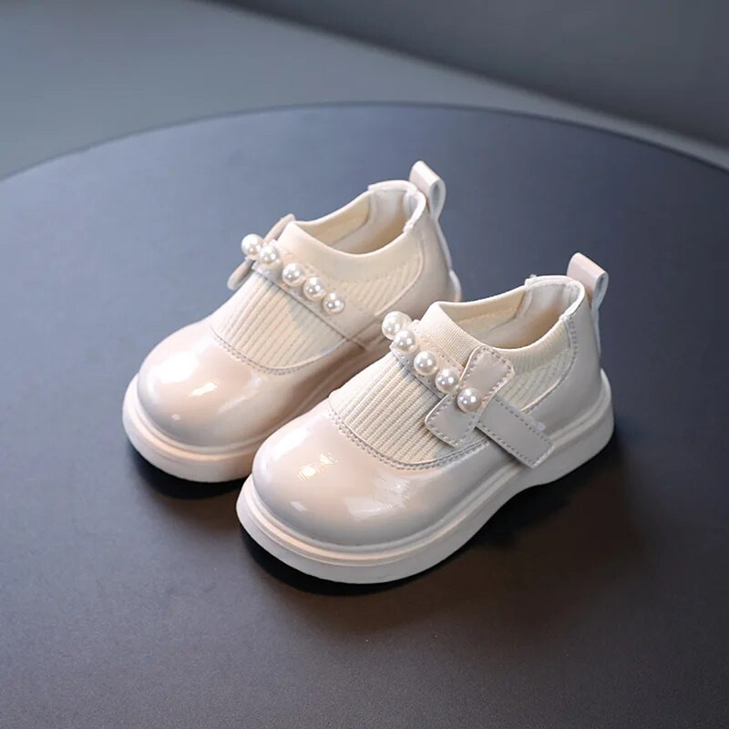 Ružičaste kožne cipele za malu djecu za djevojčice Zimske dječje krznene tople plišane cipele za malu djecu Ravne cipele Cipele za djevojčice s neklizajućim potplatom