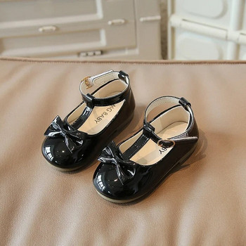 2024 Άνοιξη Καλοκαίρι Κοριτσίστικα Παπούτσια Gladiator Baby Girl Παπιγιόν Princess λουστρίνι Μαλακά παπούτσια για κοριτσάκια νήπια F04134