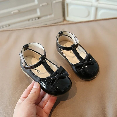 2024, primăvară vară, pantofi pentru fetiță, gladiator, pantofi pentru fetiță, papion, prințesă, din piele lăcuită, pantofi moi pentru fetiță, pentru copii mici F04134