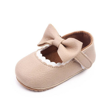Бебе момиче Пролет Есен Обувки за принцеси Меко дъно Неплъзгащи се обувки за малки деца Сладки обувки за бебета Първи проходилки Новородени единични обувки