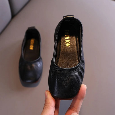 Ravne cipele za djevojčice, prozračne, svečane cipele od meke PU kože za zabavu, baletne plesne cipele, natikače, ležerne mokasine F12283