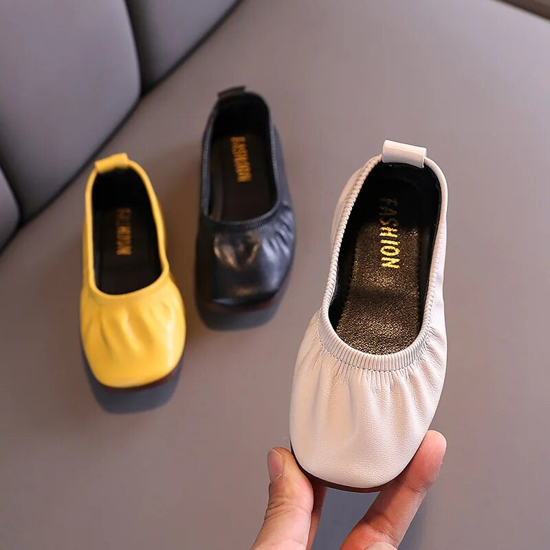 Ravne cipele za djevojčice, prozračne, svečane cipele od meke PU kože za zabavu, baletne plesne cipele, natikače, ležerne mokasine F12283