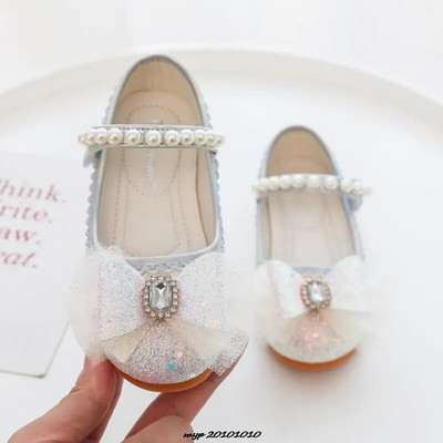 Dječje kožne cipele za djevojčice Dječje cipele za djevojčice Princess s mašnom Princess cipele sa šljokicama Ravne plesne cipele za djevojčice Pink Green