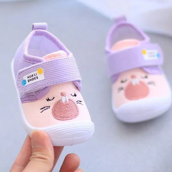 Παιδικά παιδικά κινούμενα σχέδια μωρού αντιολισθητικά παπούτσια με μαλακή σόλα Squeaky για αγόρια Loafers Μικρό κορίτσια αντιολισθητικά παπούτσια