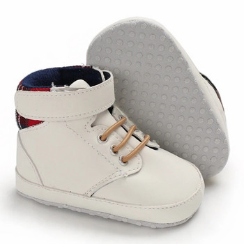 Бели бебешки обувки Ежедневни обувки за момчета и момичета Обувки с меко дъно Маратонки за свеж комфорт Мода Първи проходилки
