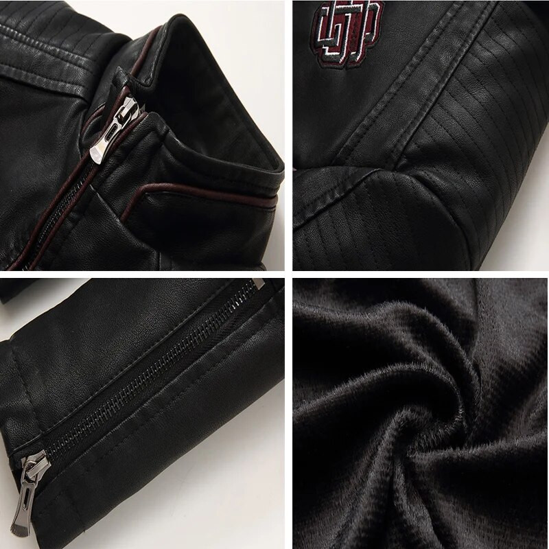 Maxulla PU odinė striukė vyriška rudens žiema vyriška laisvalaikio dirbtinės odos paltai Vyriški stori baikerių motociklų pankiški odiniai švarkai 4XL