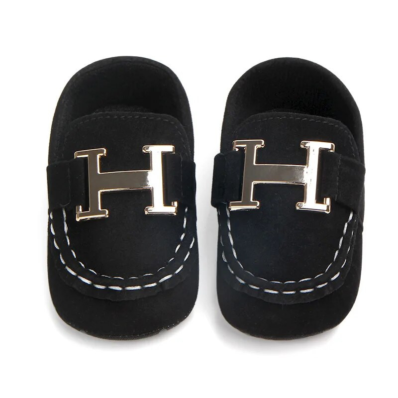 Νεογέννητο μωρό Prewalker για κορίτσια για αγόρια casual παπούτσια βρετανικού στυλ, αντιολισθητική μαλακή σόλα Βρέφος νήπιο Πρώτη βάπτιση 0-18M