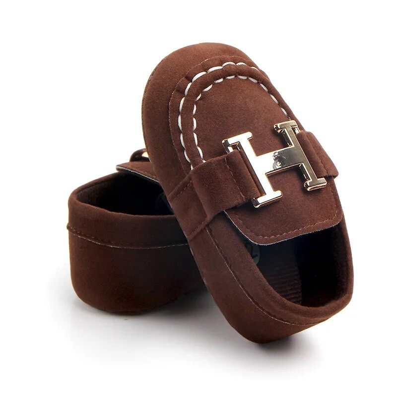 Νεογέννητο μωρό Prewalker για κορίτσια για αγόρια casual παπούτσια βρετανικού στυλ, αντιολισθητική μαλακή σόλα Βρέφος νήπιο Πρώτη βάπτιση 0-18M