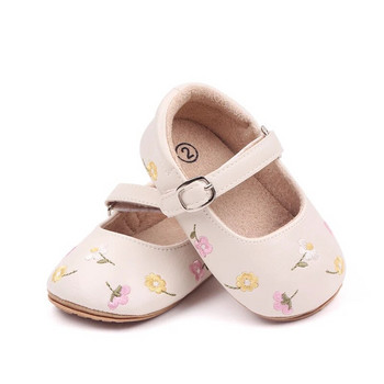 Tregren Βρεφικά παπούτσια casual Βρεφικά κορίτσια Αντιολισθητικά Λαστιχένια μαλακή σόλα επίπεδη PU First Walker Νεογέννητο Φιόγκο Διακόσμηση Mary Janes Flats