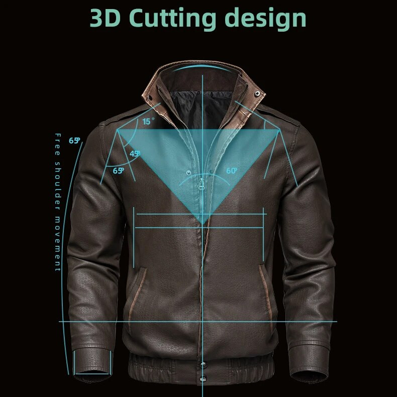 2024. aasta uus kevad-sügis meeste vintage nahktagi äriline vabaaja pruun mootorratturi jope Suures suuruses tõmblukuga mantel