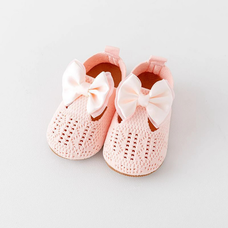Princess cipele na ravne cipele za djevojčice, mokasine, slatka pletena mašna, izdubljene cipele, ljetne ležerne cipele za hodanje za novorođenčad