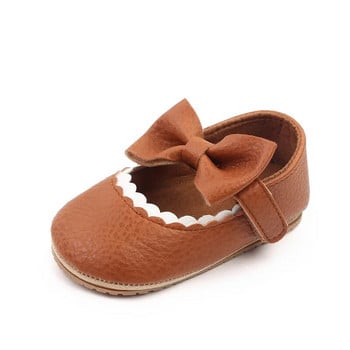 Сладки бебешки лачени обувки First Walker Shoes for Girl 2024 Фестивал за новородени, пролет, есен, рокля на принцеса, неплъзгащи се обувки