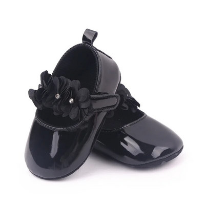 Bebeluși Fetițe 0-1 ani Primii plimbări Pantofi pentru copii, flori de culoare uni, pantofi pentru copii mici Pantofi pentru botez Printesa