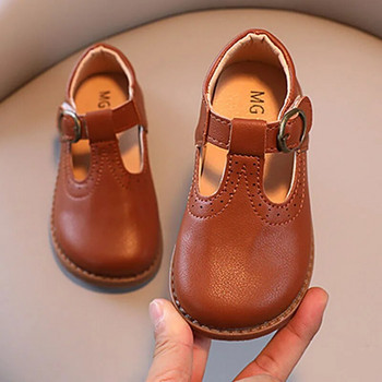 2023 Boys Baby T Strap Casual Παπούτσια Παιδικά Δερμάτινα Παπούτσια Μαύρα Λευκά Κοριτσίστικα Παπούτσια Νέα καλοκαιρινά Mary Janes Παιδικά σανδάλια CSH1253