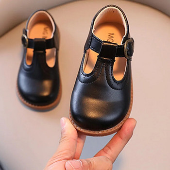 2023 Boys Baby T Strap Casual Παπούτσια Παιδικά Δερμάτινα Παπούτσια Μαύρα Λευκά Κοριτσίστικα Παπούτσια Νέα καλοκαιρινά Mary Janes Παιδικά σανδάλια CSH1253