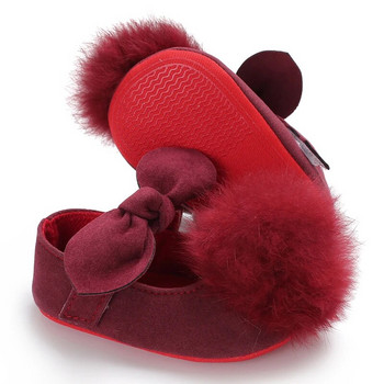 2023 Νέα κόκκινα παπούτσια Joyful Baby Princess Παπούτσια για περπάτημα με μαλακή υφασμάτινη σόλα
