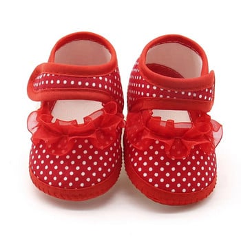 Бебешки обувки бебе момиче меки обувки меко удобно дъно неплъзгащи се модни дантелени обувки обувки за детско креватче 2020 Ежедневни плоски обувки 1231