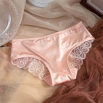 Дамски секси еротични слипове Бельо Silky Smooth Stretch Lace Patchwork Briefs Панталони Еротично бельо Ropa Interior Mujer