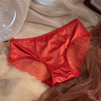 Дамски секси еротични слипове Бельо Silky Smooth Stretch Lace Patchwork Briefs Панталони Еротично бельо Ropa Interior Mujer