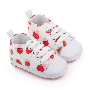 1 ζευγάρια Lytwtw\'s Spring Autumn Cute Cartoon Φράουλα Παγωτό Μουστάκι Αθλητικά Βρεφικά Παπούτσια για νήπια Μαλακή σόλα Baby First Walkers