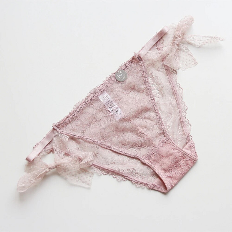 Voplidia Chiloți fără cusături din dantelă sexy Lenjerie intimă pentru fete drăguțe Slip sexy respirabil Femei Lenjerie transparentă cu talie joasă