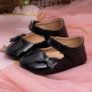 2023 Νέα βρεφικά παπούτσια 0-18 μηνών Νεογέννητο κορίτσι Princess PU Παπούτσια για νήπια Διακόσμηση φιόγκου Αντιολισθητική σόλα από καουτσούκ Παπούτσια First Walker