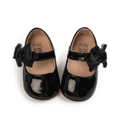 2023 Nove cipele za bebe 0-18 mjeseci Novorođene djevojčice Princess PU cipele za malu djecu Bow Decor Gumeni potplat Protuklizne prve cipele za hodanje