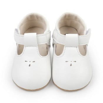 Tregren 0-18M Νεογέννητο κοριτσάκι Princess Παπούτσια Βρεφικά Αντιολισθητικά Flat PU Rubber Crib Shoes First Walkers
