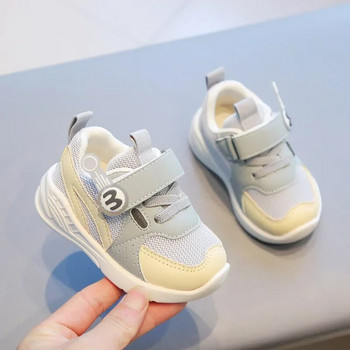 0-3 години Бебешки ежедневни обувки Маратонки за малки деца Новородени на открито Първи проходилки Дишащи противоплъзгащи спортни обувки за бебе, момче и момиче